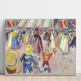 17 Mai Dans Une Petite Ville Norvégienne - Edvard Munch | Reproduction Tableau Décoration murale affiche copie