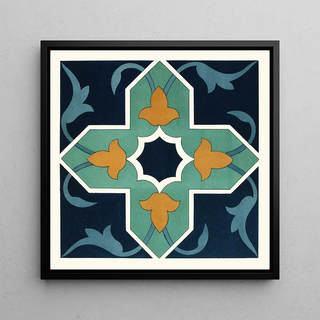 18 plaques de carreaux ornementaux Pl 06 - Commission des frontières afghanes