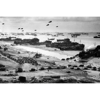 Affiche Debarquement Normandie - Omaha Beach, D-Day 1944
