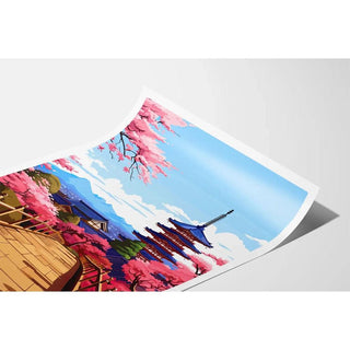 Affiche Kyoto Japon Vintage