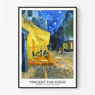 Affiche La terrasse du café le soir - Vincent van Gogh