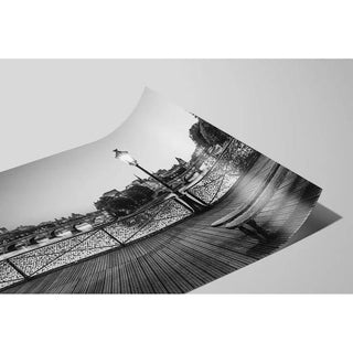 Affiche Paris - Le Pont des Arts en noir et blanc