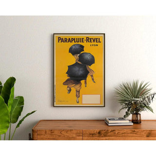Affiche publicitaire vintage - Parapluies Revel