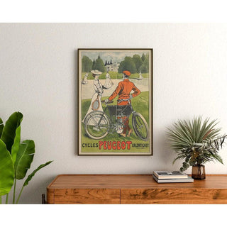 Affiche vintage - Cycles Peugeot Valentigney par Eugène Thiriet