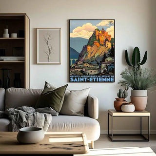 Affiche vintage Saint-Etienne