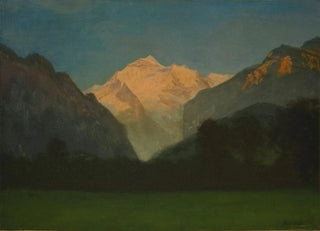Albert Bierstadt - View of Glacier Park or Sunset on Peak.webp