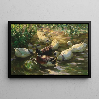 Alexander Koester - Ducks on a Pond.webp