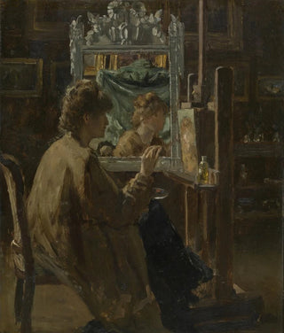 Alfred Stevens - Artist in her studio.webp