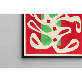 Algue Blanche sur Fond Rouge et Vert - Henri Matisse | Reproduction Tableau Décoration murale affiche copie