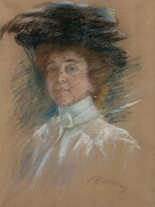 Alice Pike Barney - Self Portrait with Hat and Veil.webp