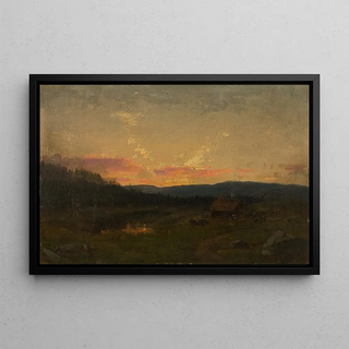 Amaldus Nielsen - Solnedgang ved seteren.webp
