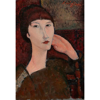 Amedeo Modigliani - Adrienne Woman with Bangs.webp