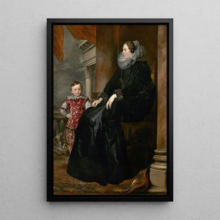 Anthony van Dyck - A Genoese Noblewoman and Her Son.webp