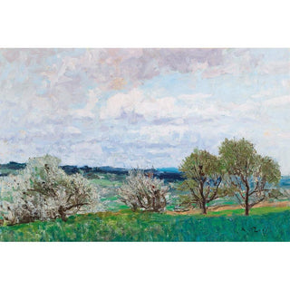 Arbres en fleurs à Deutschlandsberg - Alfred Zoff | Reproduction Tableau Décoration murale affiche copie