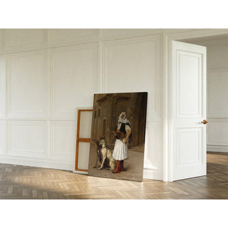 Arnaut et deux whippets - Jean-Léon Gérôme | Reproduction Tableau Décoration murale affiche copie