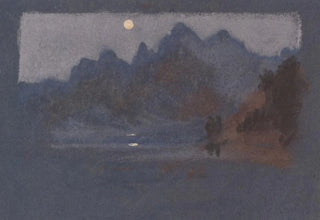 Arthur Bowen Davies - Mountains in Moonlight.webp