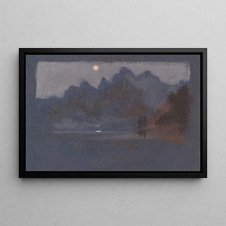 Arthur Bowen Davies - Mountains in Moonlight.webp