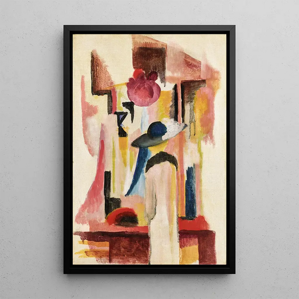 Reproduktion des Gemäldes Studie für eine klare Vitrine - August Macke
