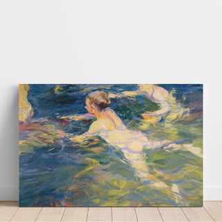 Baigneurs à Jávea - Joaquín Sorolla | Reproduction Tableau Décoration murale affiche copie