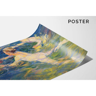 Baigneurs à Jávea - Joaquín Sorolla | Reproduction Tableau Décoration murale affiche copie