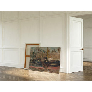 Bateaux à quai - Berthe Morisot | Reproduction Tableau Décoration murale affiche copie