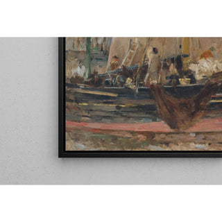 Bateaux à quai - Berthe Morisot | Reproduction Tableau Décoration murale affiche copie