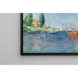 Bateaux rouges, Argenteuil de Claude Monet | Reproduction Tableau Décoration murale affiche copie