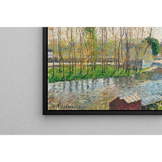 Bords du Loing à Moret - Camille Pissarro | Reproduction Tableau Décoration murale affiche copie