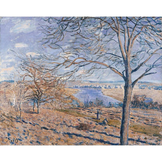 Bords du Loing, effet d'automne - Alfred Sisley | Reproduction Tableau Décoration murale affiche copie