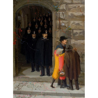 Carnaval à Florence - Venny Soldan-Brofeldt | Reproduction Tableau Décoration murale affiche copie