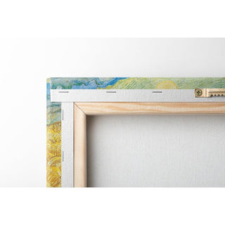 Champ de blé derrière l'hôpital Saint-Paul avec une faucheuse - Vincent van Gogh | Reproduction Tableau Décoration murale affiche copie