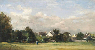 Charles Franois Daubigny - Paysanne Prs Dun Village.webp