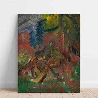 Chasseur au repos - Arnold Peter Weisz-Kubínčan | Reproduction Tableau Décoration murale affiche copie