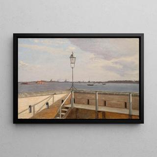 Christoffer Wilhelm Eckersberg - View from the Trekroner Battery with Copenhagen in the distance.webp