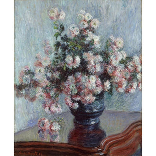 Chrysanthèmes - Claude Monet | Reproduction Tableau Décoration murale affiche copie