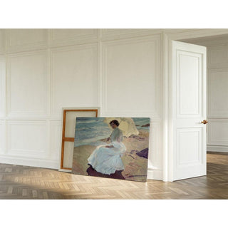 Clotilde à la plage - Joaquín Sorolla | Reproduction Tableau Décoration murale affiche copie