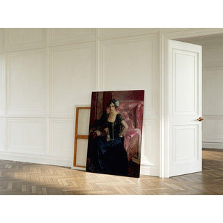 Clotilde en robe du soir - Joaquín Sorolla | Reproduction Tableau Décoration murale affiche copie