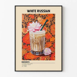 Cocktail White Russian - Affiche de décoration
