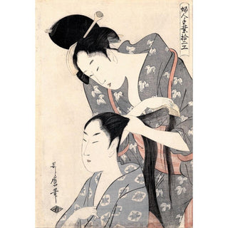 Coiffeuse - Kitagawa Utamaro | Reproduction Tableau Décoration murale affiche copie