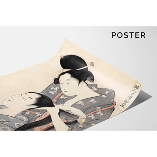 Coiffeuse - Kitagawa Utamaro | Reproduction Tableau Décoration murale affiche copie