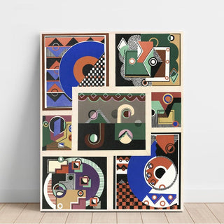 Collection Décors et Couleurs Pl.02 - Georges Valmier | Reproduction Tableau Décoration murale affiche copie