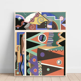 Collection decors et couleurs Pl.03 - Georges Valmier | Reproduction Tableau Décoration murale affiche copie