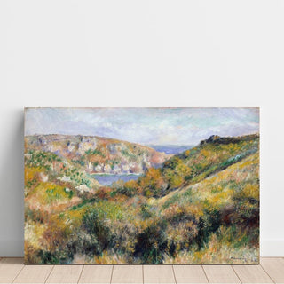 Collines autour de la baie de Moulin Huet, Guernesey - Pierre-Auguste Renoir | Reproduction Tableau Décoration murale affiche copie