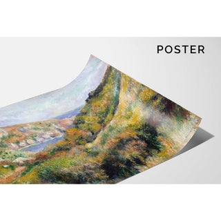 Collines autour de la baie de Moulin Huet, Guernesey - Pierre-Auguste Renoir | Reproduction Tableau Décoration murale affiche copie