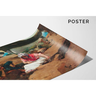 Componiendo la Red - Joaquín Sorolla | Reproduction Tableau Décoration murale affiche copie