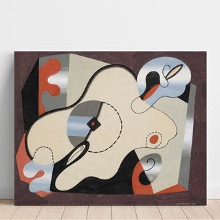 Composition Abstraite Femme Couchée - Georges Valmier | Reproduction Tableau Décoration murale affiche copie