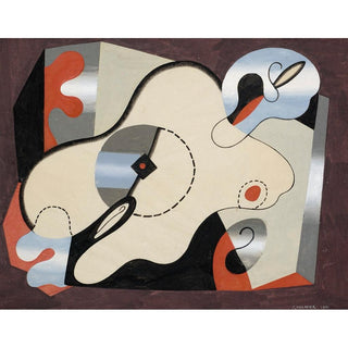 Composition Abstraite Femme Couchée - Georges Valmier | Reproduction Tableau Décoration murale affiche copie