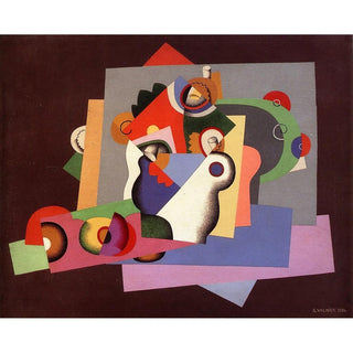 Composition Avec Des Fleurs - Georges Valmier | Reproduction Tableau Décoration murale affiche copie