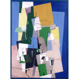 Composition Cubiste - Georges Valmier | Reproduction Tableau Décoration murale affiche copie