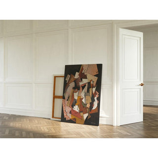 Composition au papier journal - Georges Valmier | Reproduction Tableau Décoration murale affiche copie